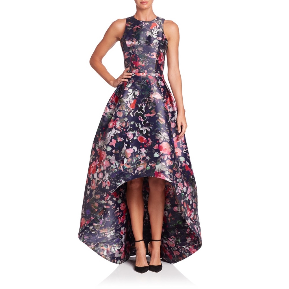 Monique Lhuillier high low evening cocktail dress